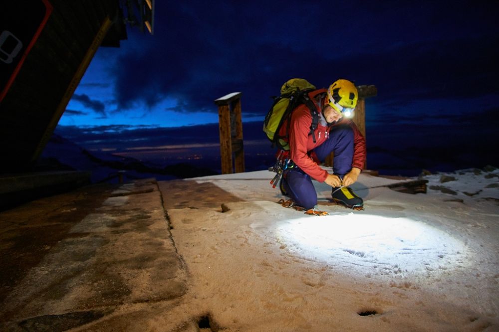 Hochtour start vor der Hütte
